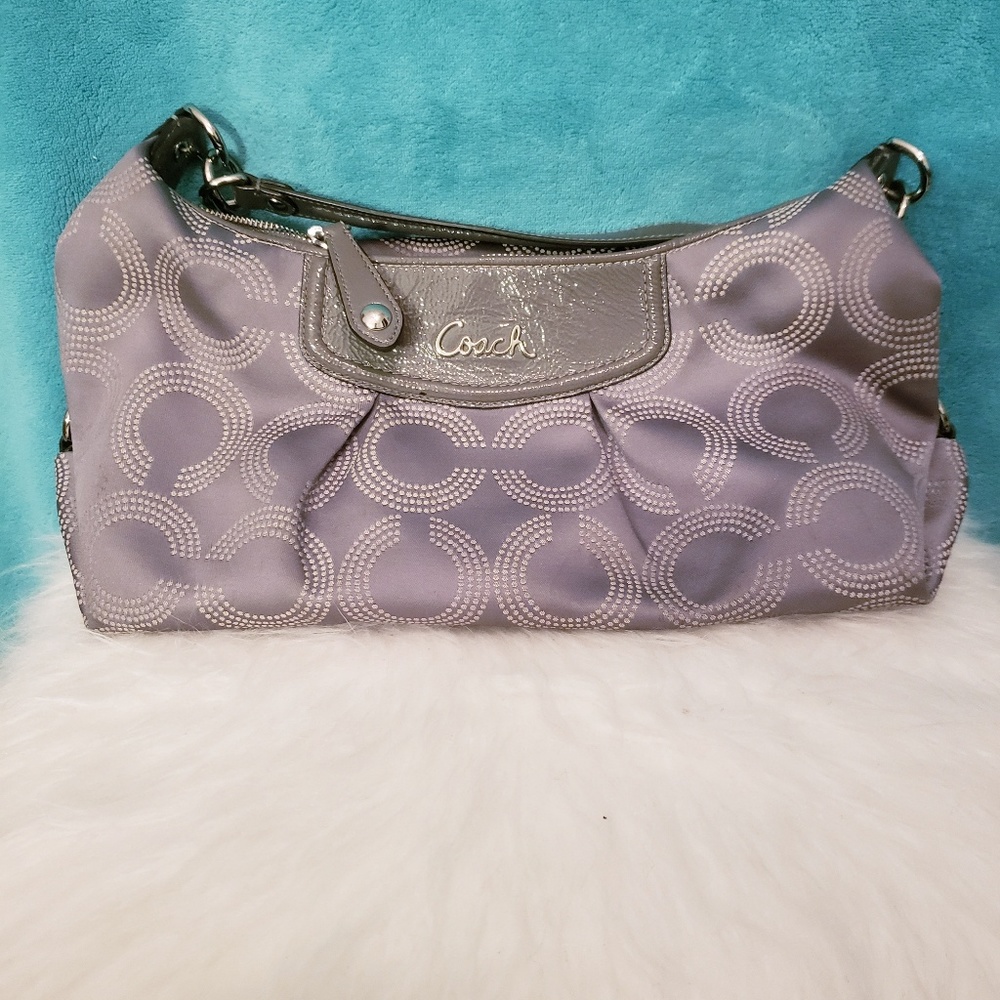 Coach Ashley Dotted Op Art Hobo Bag